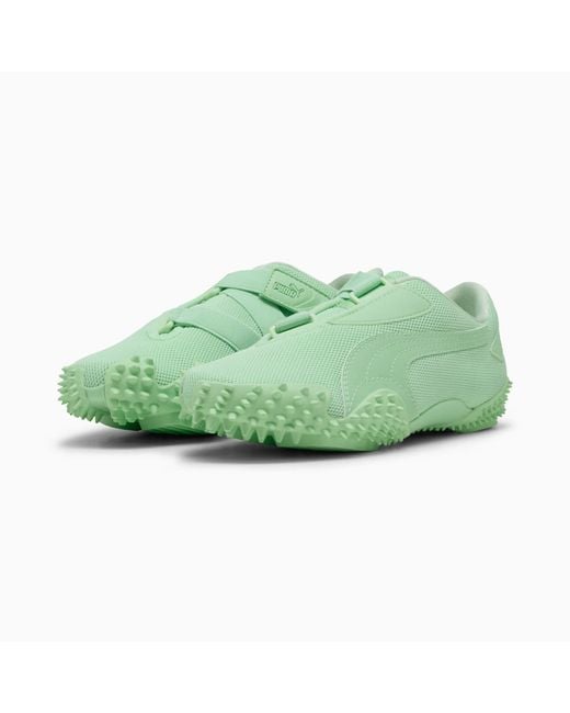 PUMA Green Mostro Ectasy Spiked-Sole Running Sneakers for men