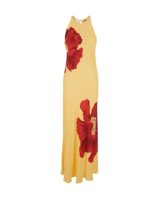Farm Rio White Long Floral Dress