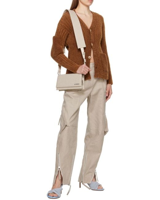 Jacquemus Brown Le Neve Button-Up Cardigan for men