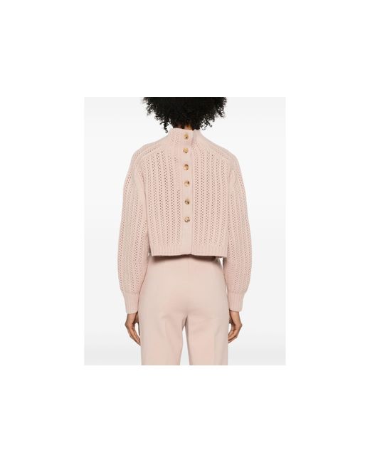 Max Mara Pink Long-Sleeved Sweater