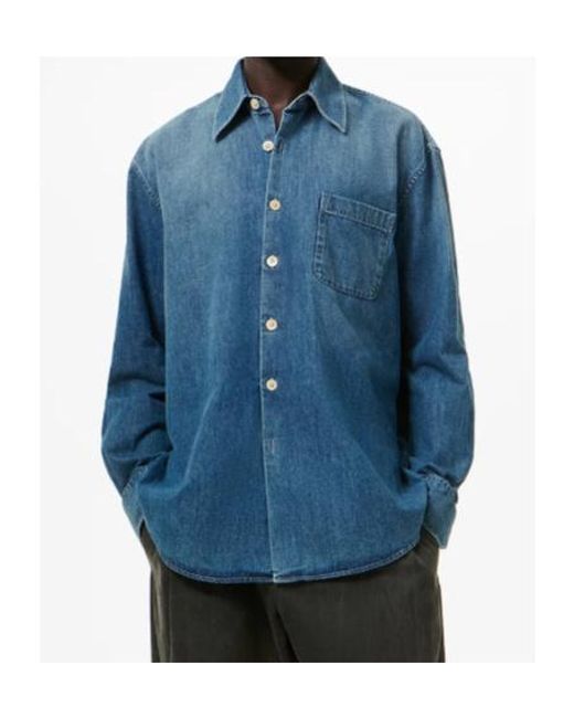 Our Legacy Blue Above Relaxed Shirt for men