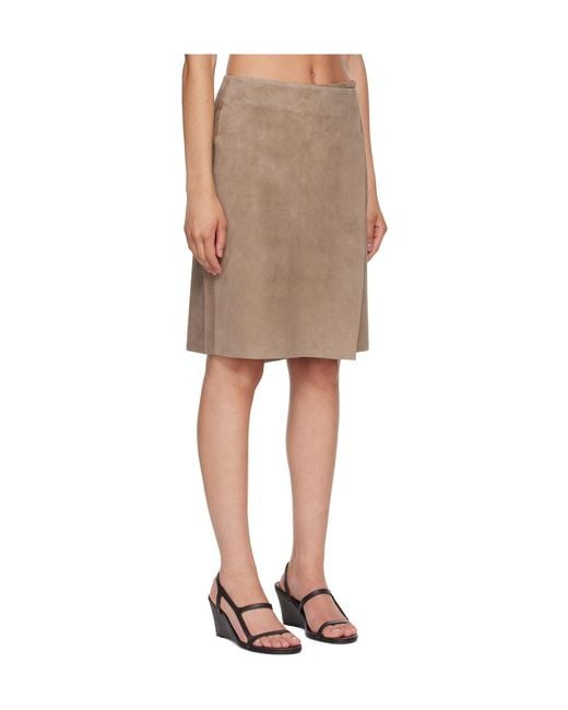 St. Agni Natural Tie-Waist Skirt