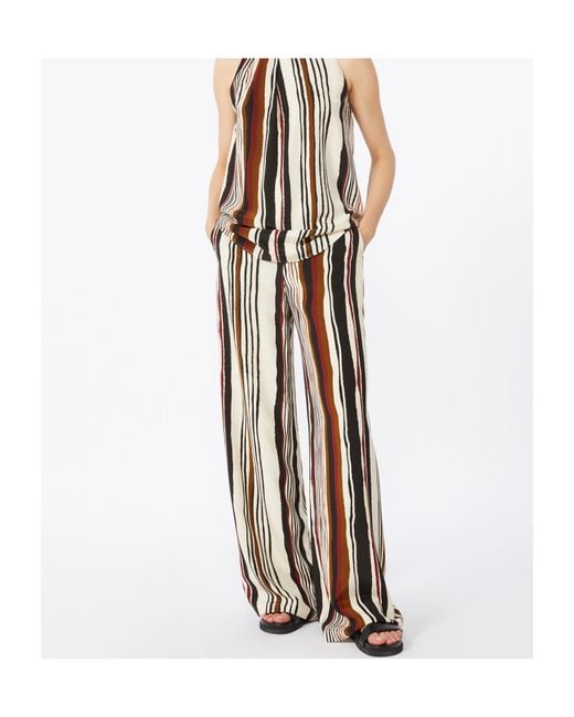 Max Mara Multicolor Striped Trousers
