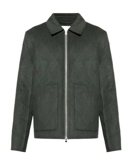 Samsøe & Samsøe Green Sapaulo Zip-Fastening Side-Pockets Jacket for men