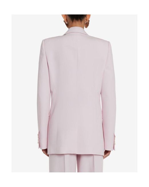 McQueen Purple Double-Breasted Tailored Blazer
