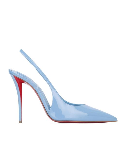 Christian Louboutin Blue Miss Z Sling Back Pumps