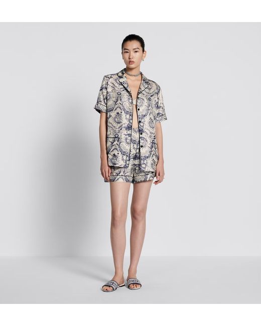 Dior Gray Short-Sleeved Shirt