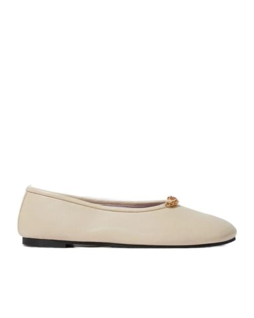Stella McCartney Natural Ryder Ballerina Shoes