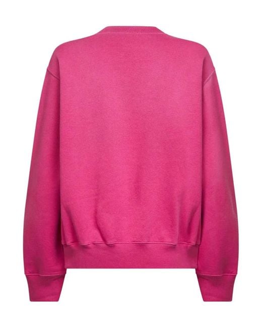 Polo Ralph Lauren Pink Logo Embroidered Crewneck Sweatshirt