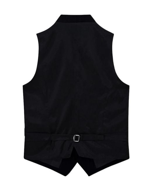 Giorgio Armani Black Button-Up Waistcoat for men