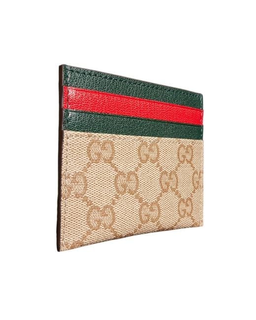 Gucci Red Card Case With Slots