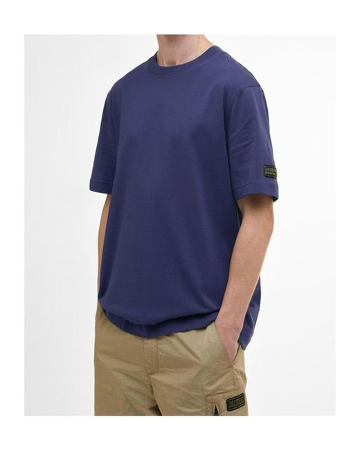 Barbour Blue Crew Neck T-Shirt for men
