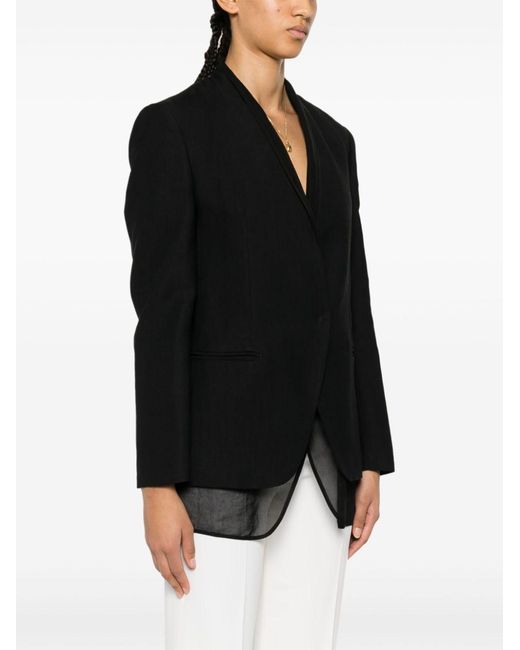 Brunello Cucinelli Black Single Breasted Jacket
