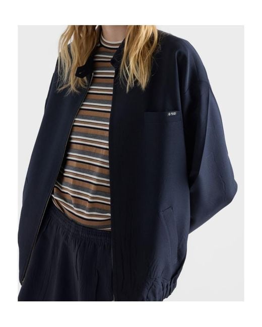 Prada Blue Mohair-Wool Blouson Jacket