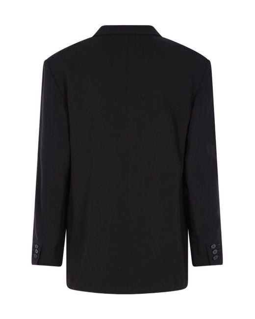 Magliano Black Double-Breasted Jacket for men