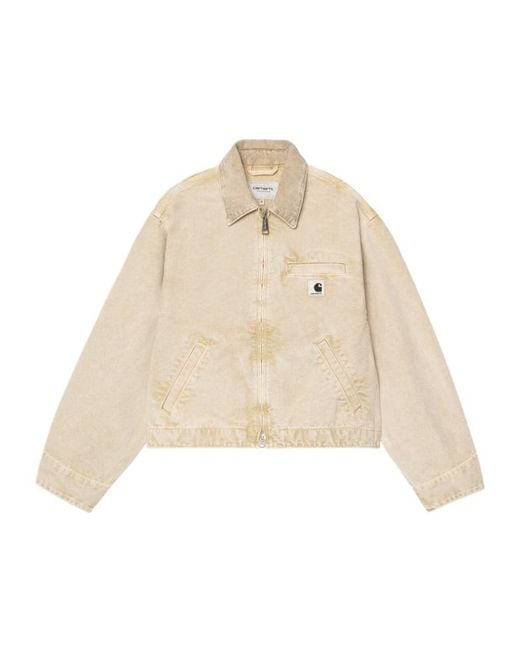 Carhartt Natural Emery Organic-Cotton Zip-Up Denim Jacket