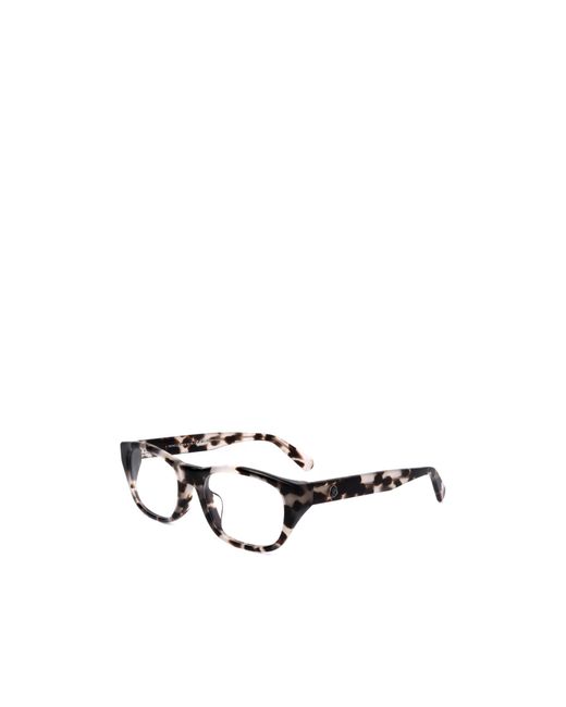 Moncler White Eyewear Rectangular Frame Glasses for men