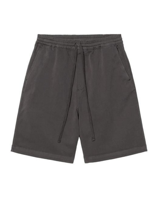 Carhartt Gray Floyde Drawstring Sweat Shorts for men