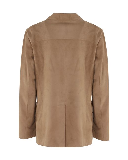 Seventy Brown Single-Breasted Blazer