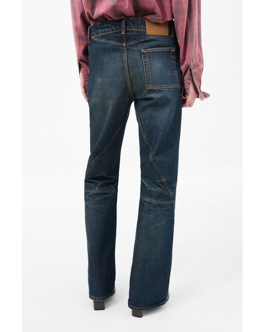 Our Legacy Blue Moto Cut Jeans