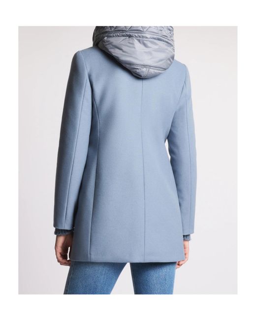 Fay Blue Toggle Wool-Blend Coat