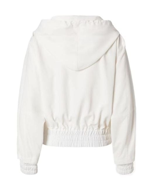 Fendi White Double-Zip Hooded Jacket