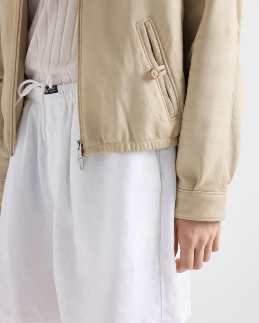 Prada Natural Nappa Leather Jacket for men