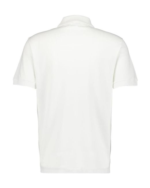 McQueen White Logo Embroidered Polo Shirt for men