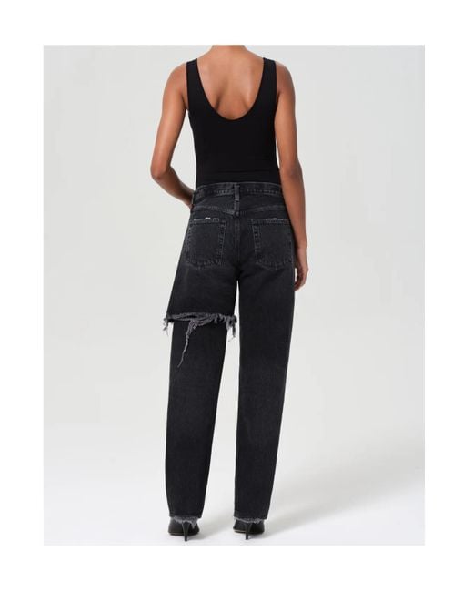 Agolde Black High-Waisted Jeans