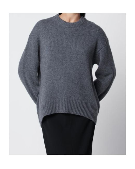 Lisa Yang Blue Noor Crew-Neck Cashmere Sweater