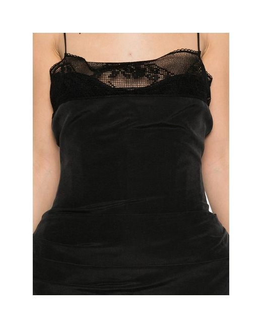 Magda Butrym Black Ruffled Mini Dress