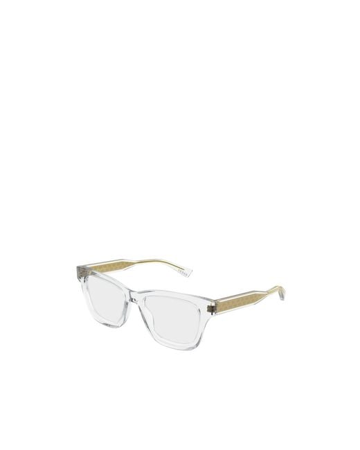 Gucci White Eyewear Square Frame Glasses