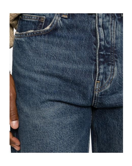 sunflower Blue Faded-Effect Jeans for men