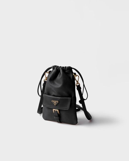 Prada Black Drawstring Shoulder Bag