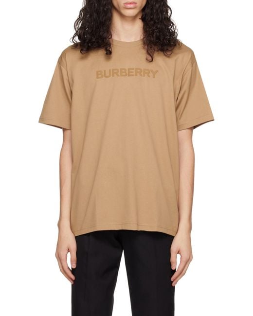 Burberry Natural Logo Printed Crewneck T-Shirt for men