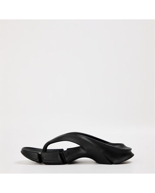 Balenciaga Black Flat Sandals
