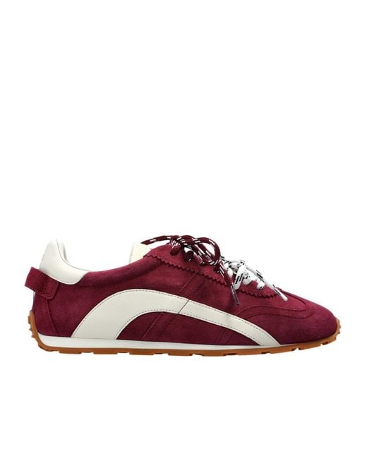 DSquared² Red Round-Toe Sneakers