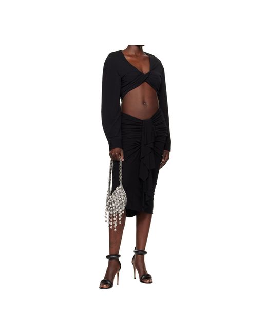 Christopher Esber Black Vivenda Drape Top