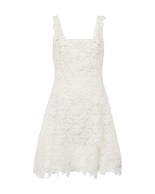 Safiyaa White Marrie Lace Minidress