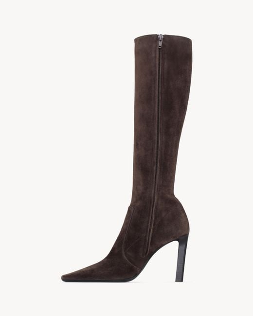Saint Laurent Brown Francoise Boots