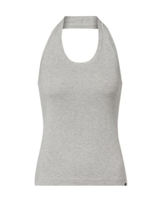 Extreme Cashmere Gray Jerry Cotton And Cashmere Jersey Top