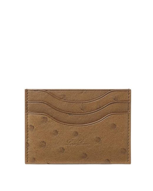 Loro Piana Brown Extra Card Holder for men