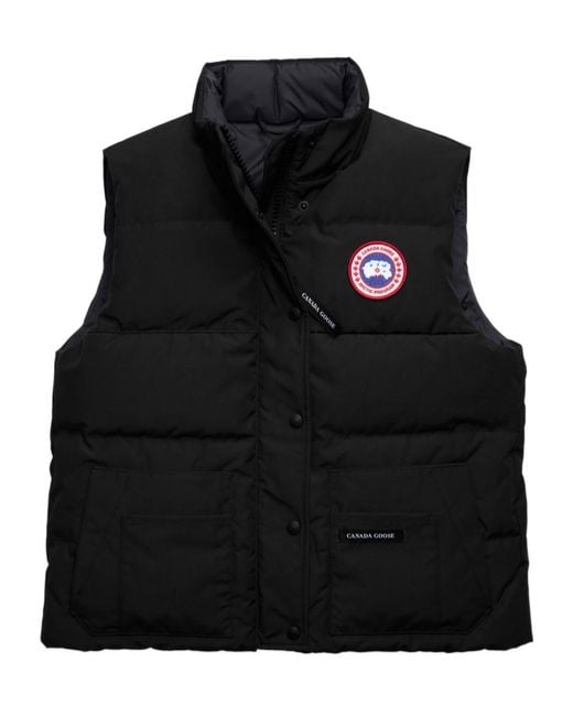 Canada Goose Black Freestyle Legacy Puffer Vest for men