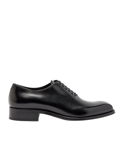 Tom Ford Black Lace-Up Front Business Dress Shoes for men
