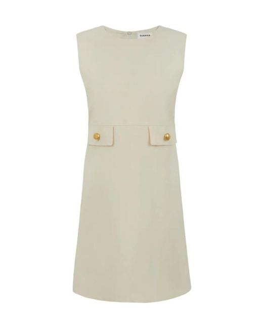 P.A.R.O.S.H. Natural P.A.R.O..H. Raisa 26 Sleeveless Mini Dress