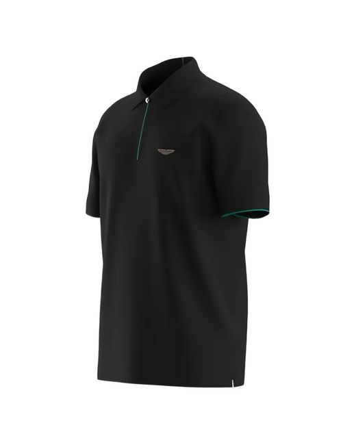 Boss Black Logo-Patch Tipped Polo Shirt for men