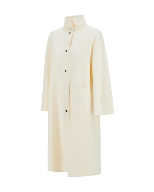 Herno White Long Jacket