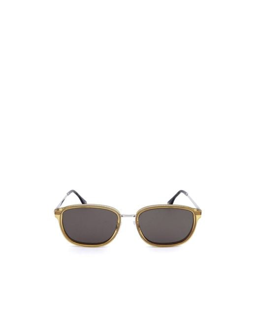 Fendi White Geometric Sunglasses for men