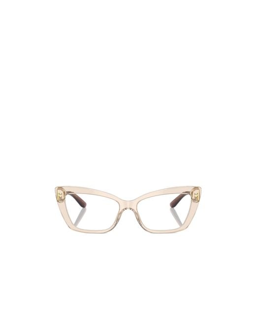 Dolce & Gabbana Natural Eyewear Cat-Eye Glasses
