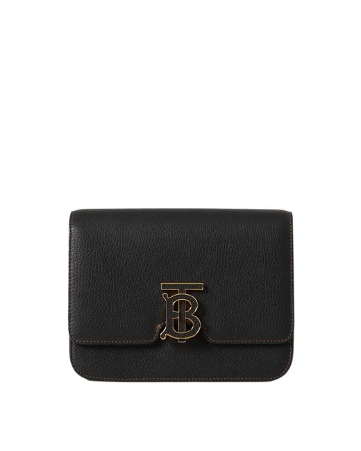 Burberry Black Small Tb Monogram Bag